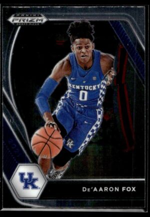 2021 Panini Prizm Draft Picks Kentucky Wildcats #72 De'Aaron Fox
