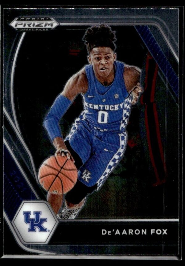2021 Panini Prizm Draft Picks Kentucky Wildcats #72 De'Aaron Fox
