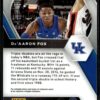 2021 Panini Prizm Draft Picks Kentucky Wildcats #72 De'Aaron Fox