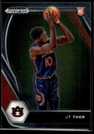 _10 2021 Panini Prizm Draft Picks Auburn Tigers #28 JT Thor RC Rookie