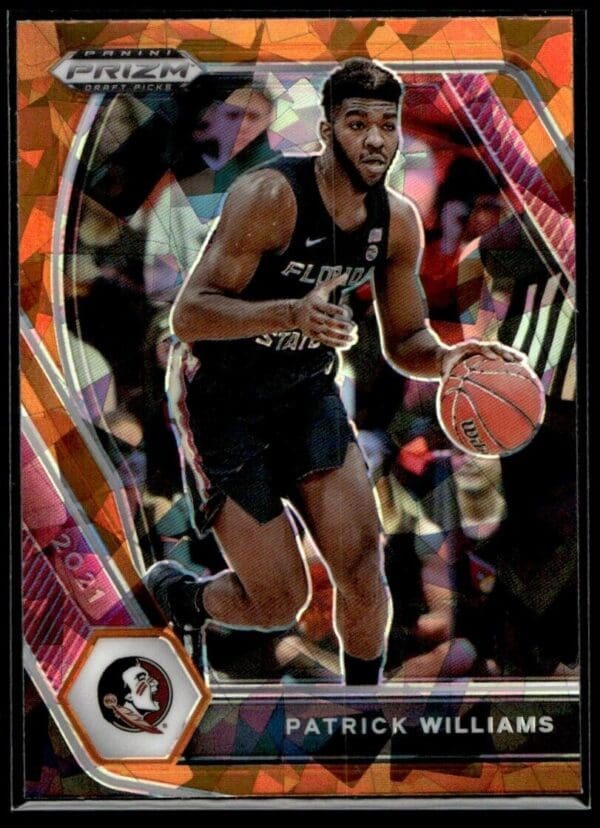 2021 Panini Prizm Draft Picks Florida State Seminoles #47 Patrick Williams Orang