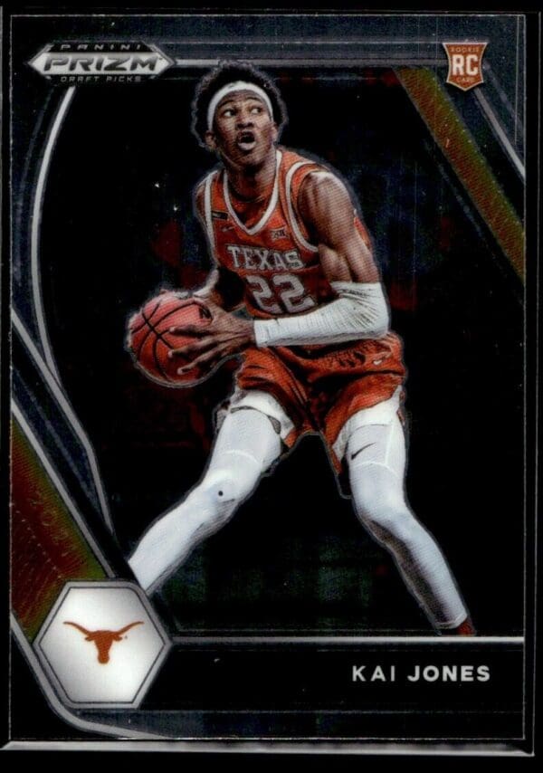 _10 2021 Panini Prizm Draft Picks Texas Longhorns #14 Kai Jones RC Rookie