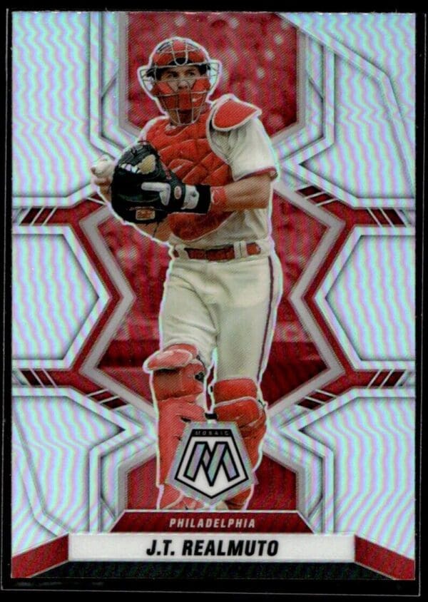 2022 Panini Mosaic Philadelphia Phillies #59 J.T. Realmuto Silver