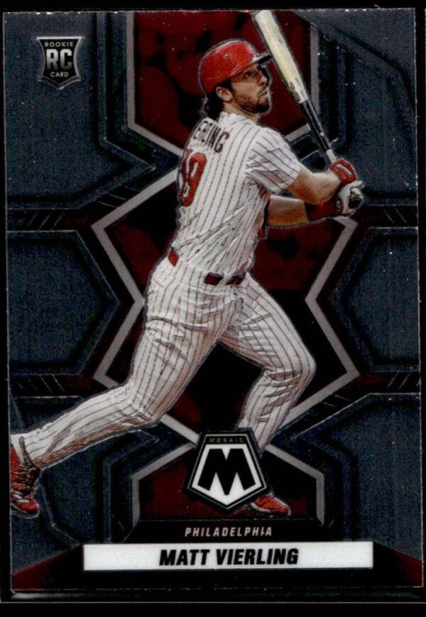 2022 Panini Mosaic Philadelphia Phillies #175 Matt Vierling RC Rookie