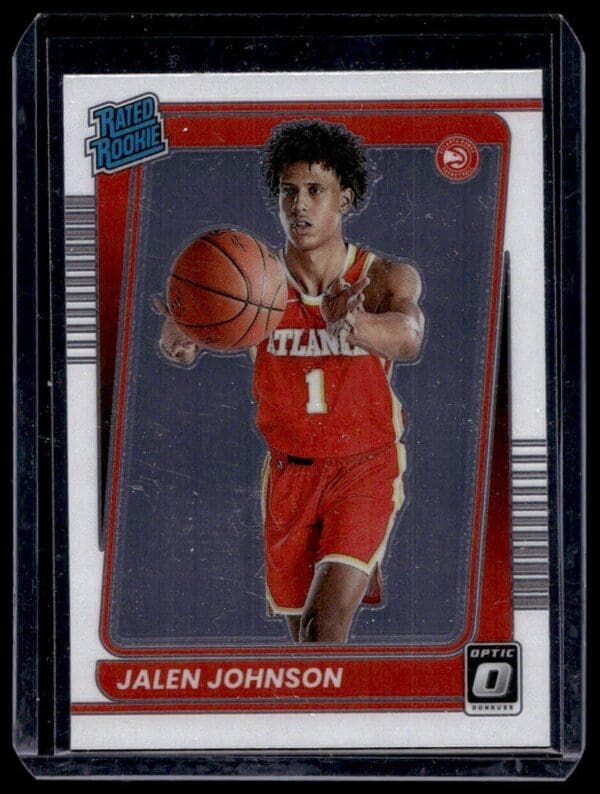 2021 Donruss Optic Atlanta Hawks #181 Jalen Johnson RC Rookie