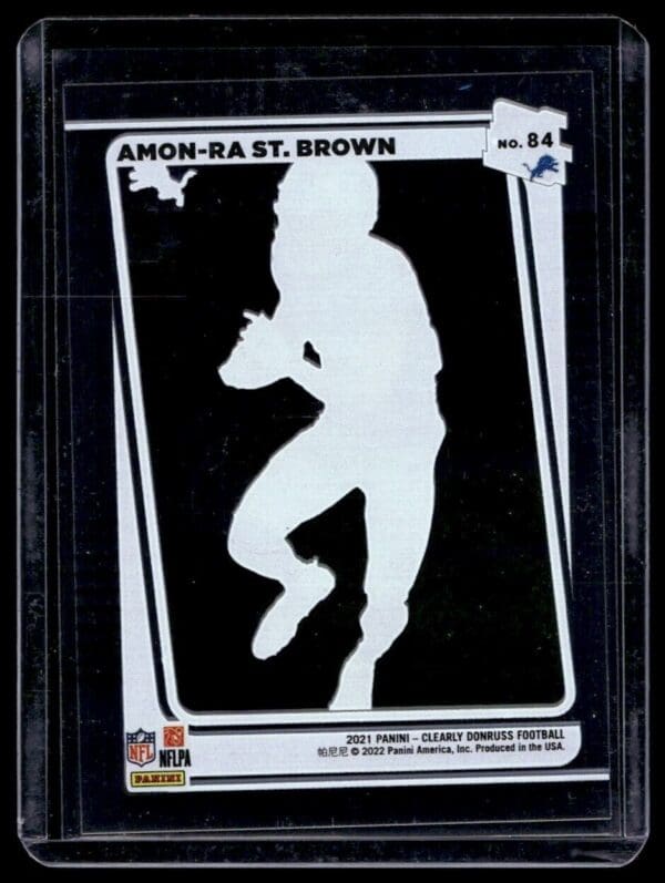 _10 2022 Donruss Clearly Detroit Lions #84 Amon-Ra St. Brown