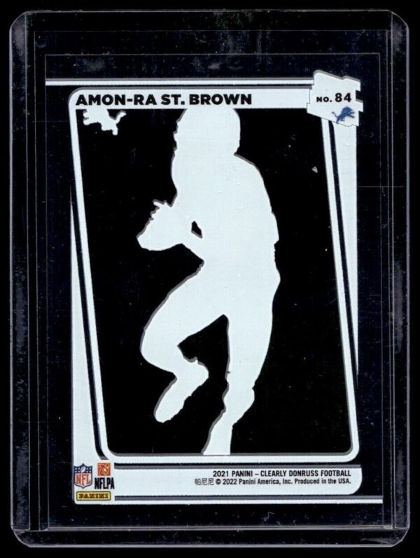 2022 Donruss Clearly Detroit Lions #84 Amon-Ra St. Brown