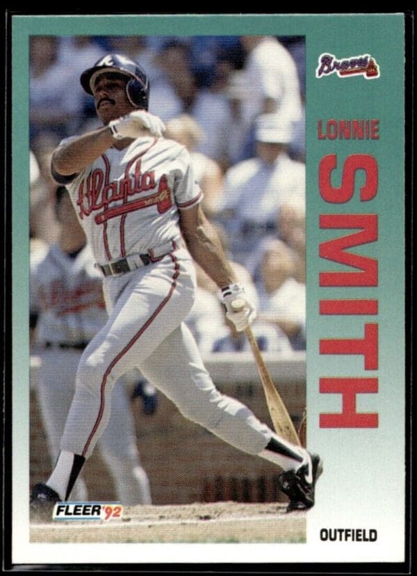 1992 Fleer Atlanta Braves #369 Lonnie Smith