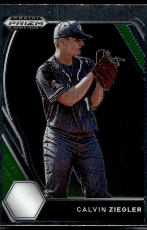 2021 Panini Prizm Draft Picks  #PDP46 Calvin Ziegler Autographed