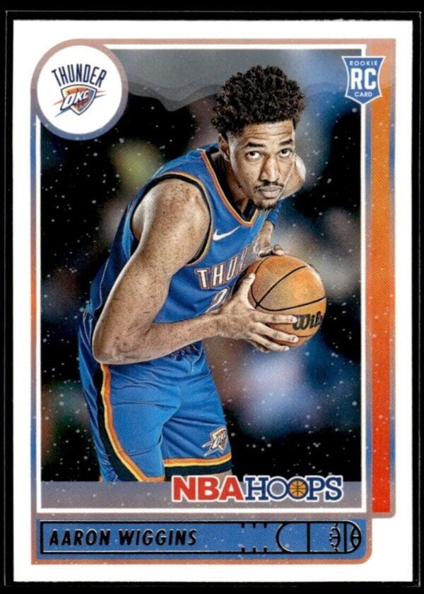 2021 NBA Hoops Oklahoma City Thunder #247 Aaron Wiggins RC Rookie