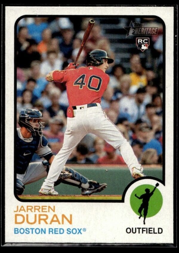 _10 2022 Topps Heritage Boston Red Sox #211 Jarren Duran RC Rookie