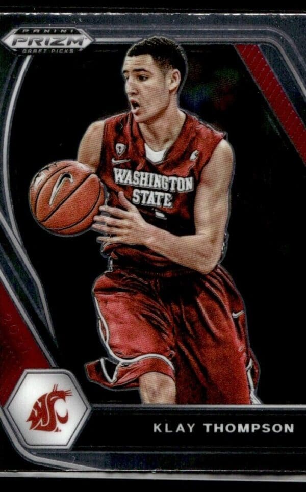 2021 Panini Prizm Draft Picks Washington State Cougars #82 Klay Thompson