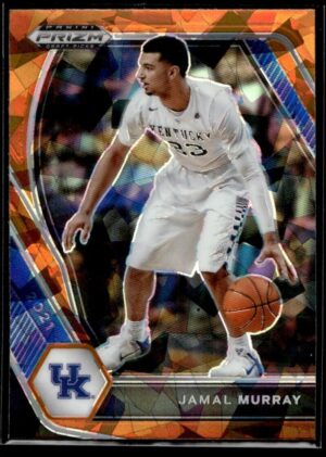 2021 Panini Prizm Draft Picks Kentucky Wildcats #77 Jamal Murray Orange Cracked