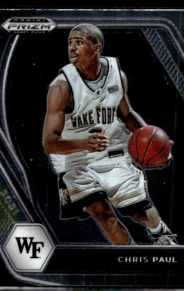 _10 2021 Panini Prizm Draft Picks Wake Forest Demon Deacons #68 Chris Paul
