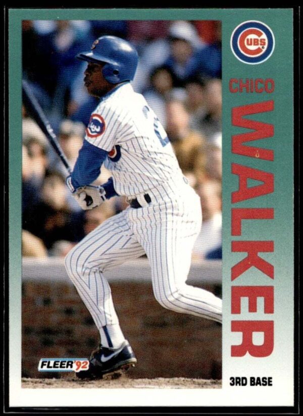 1992 Fleer Chicago Cubs #395 Chico Walker