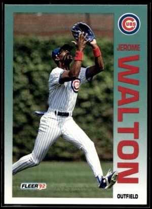 1992 Fleer Chicago Cubs #396 Jerome Walton