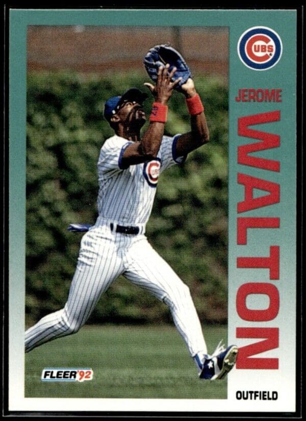1992 Fleer Chicago Cubs #396 Jerome Walton