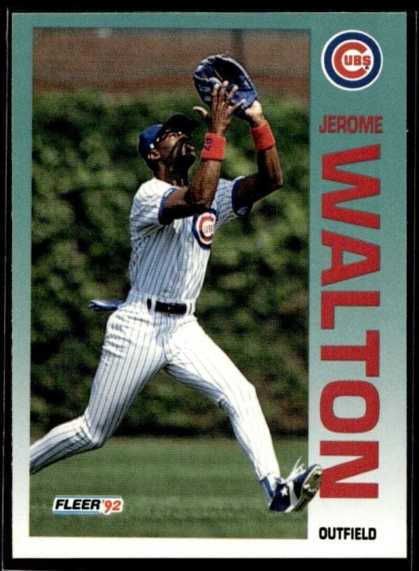 1992 Fleer Chicago Cubs #396 Jerome Walton