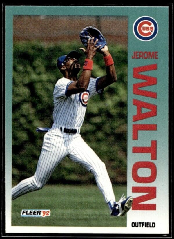 1992 Fleer Chicago Cubs #396 Jerome Walton