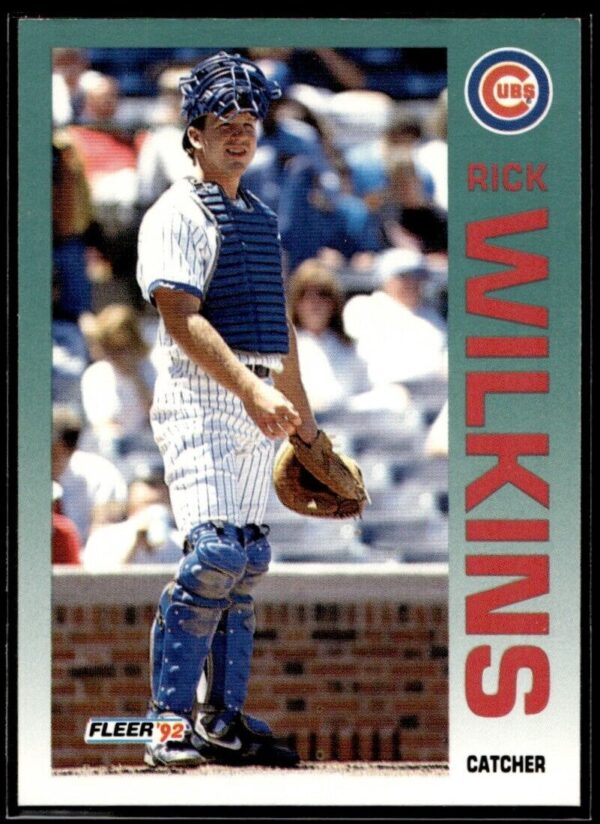 _10 1992 Fleer Chicago Cubs #397 Rick Wilkins
