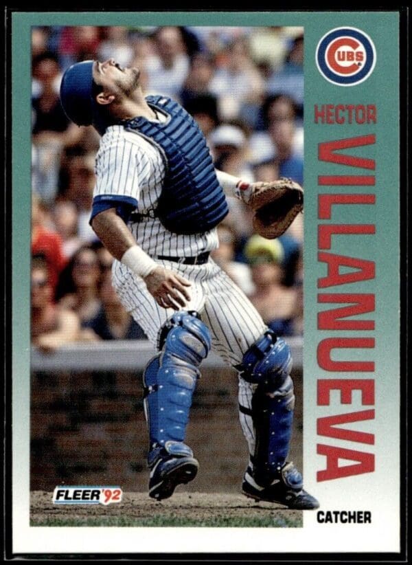 1992 Fleer Chicago Cubs #394 Hector Villanueva