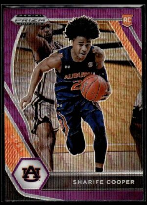 2021 Prizm Draft Picks Auburn Tigers #26 Sharife Cooper RC Rookie Purple Wave