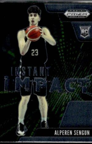 2021 Prizm Draft Picks Instant Impact Houston Rockets #15 Alperen Sengun RC