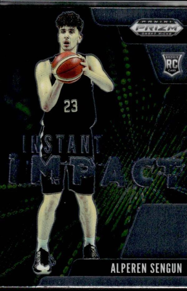 2021 Prizm Draft Picks Instant Impact Houston Rockets #15 Alperen Sengun RC