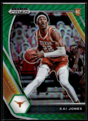 2021 Panini Prizm Draft Picks Texas Longhorns #14 Kai Jones RC Rookie