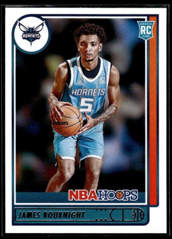 2021 Hoops Charlotte Hornets #203 James Bouknight RC Rookie Red Back