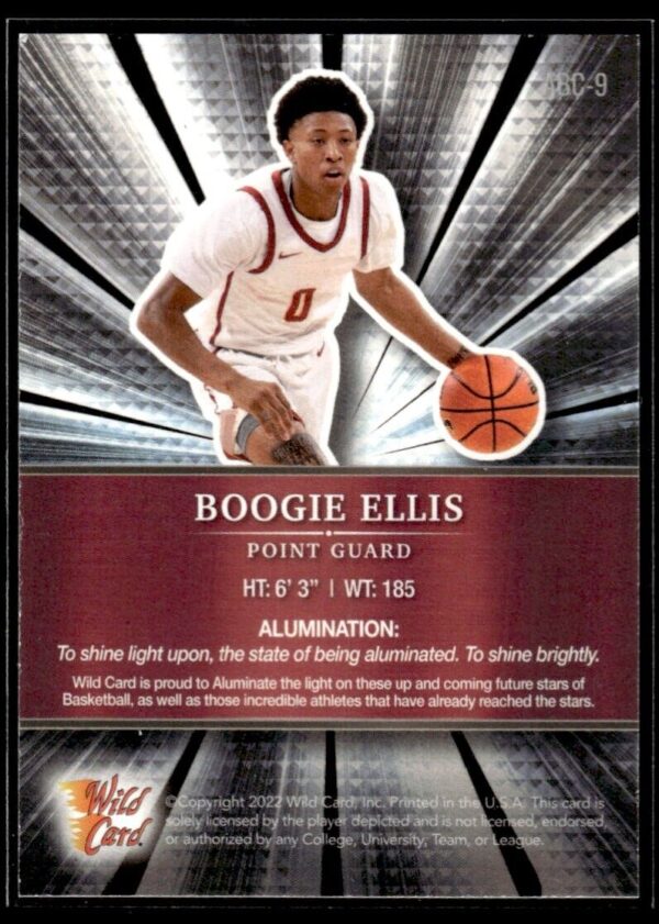 2021 Wild Card Alumination  #ABC-9 Boogie Ellis