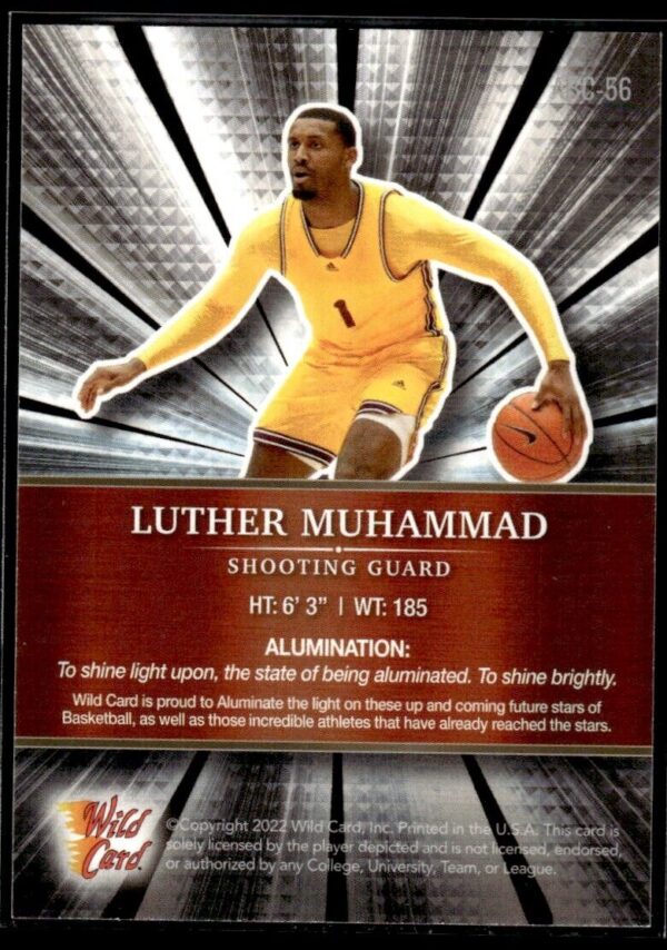 2021 Wild Card Alumination  #ABC-56 Luther Muhammad