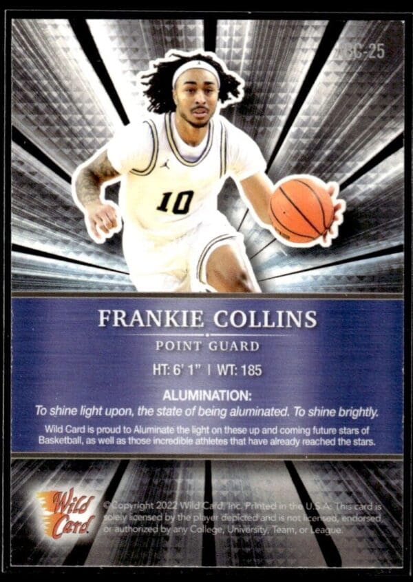 2021 Wild Card Alumination  #ABC-25 Frankie Collins