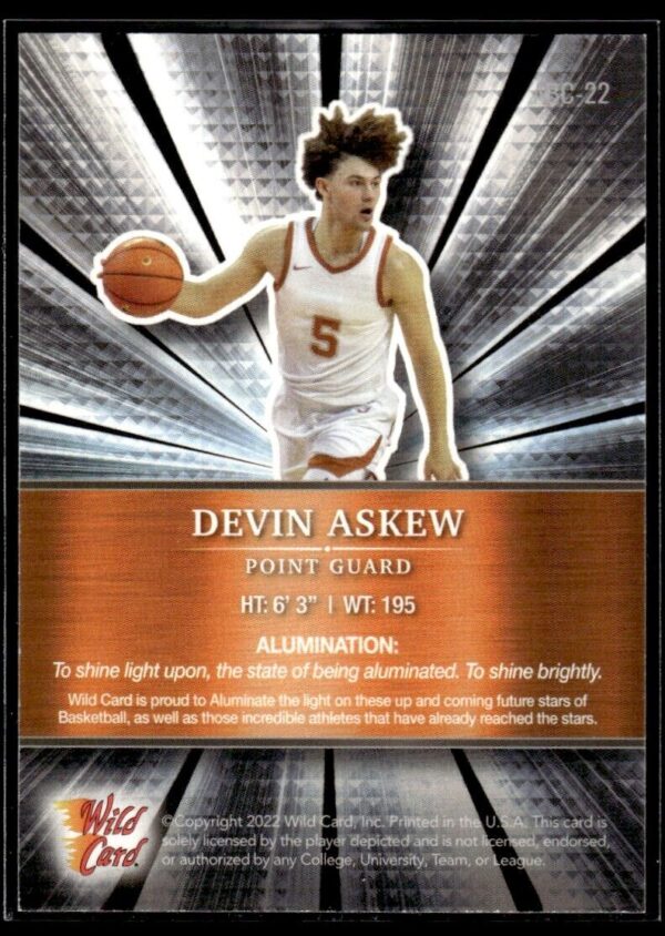 2021 Wild Card Alumination  #ABC-22 Devin Askew