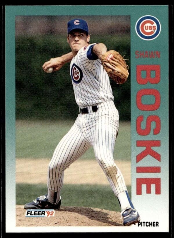 _10 1992 Fleer Chicago Cubs #377 Shawn Boskie