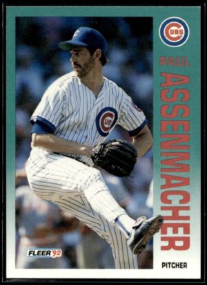 _10 1992 Fleer Chicago Cubs #375 Paul Assenmacher
