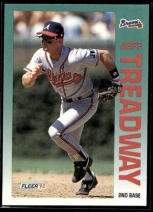 _10 1992 Fleer Atlanta Braves #373 Jeff Treadway
