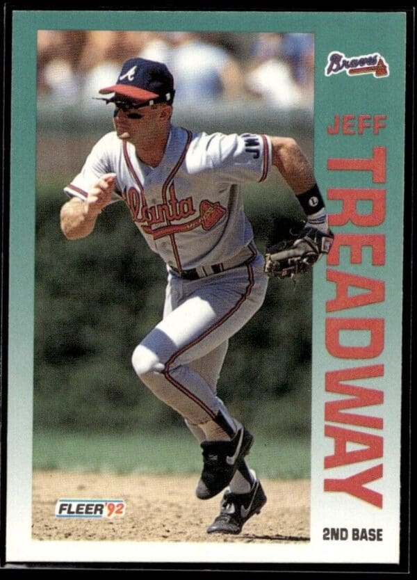 1992 Fleer Atlanta Braves #373 Jeff Treadway
