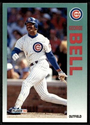 _10 1992 Fleer Chicago Cubs #376 George Bell