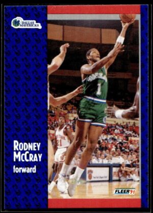 _10 1991 Fleer Dallas Mavericks #46 Rodney McCray