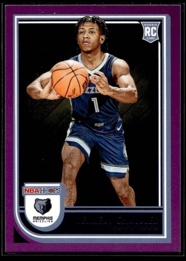 2022 NBA Hoops Memphis Grizzlies #264 Kennedy Chandler RC Rookie Blue