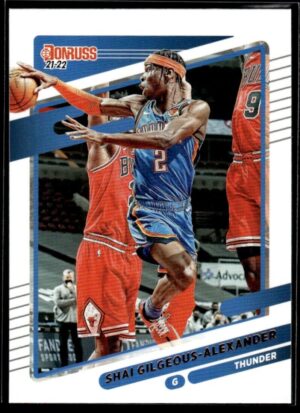 _10 2021 Donruss Oklahoma City Thunder #23 Shai Gilgeous-Alexander