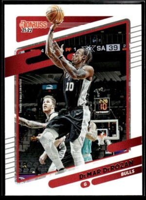 _10 2021 Donruss Chicago Bulls #21 DeMar DeRozan
