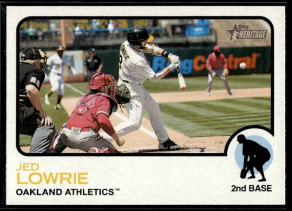 2022 Topps Heritage Jed Lowrie Oakland Athletics #8