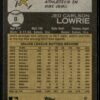 2022 Topps Heritage Jed Lowrie Oakland Athletics #8