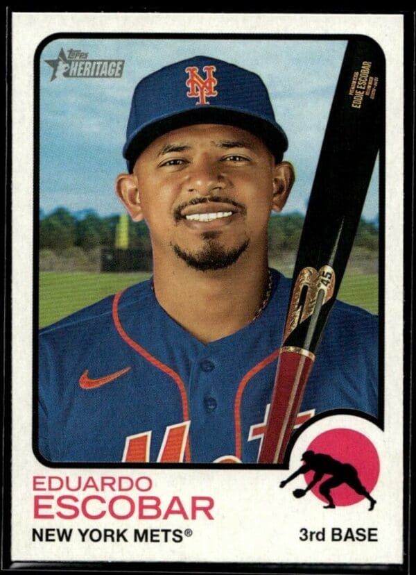 2022 Topps Heritage Eduardo Escobar New York Mets #254