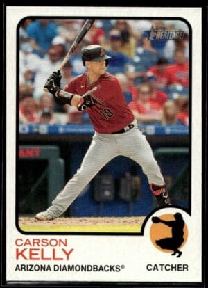 _10 2022 Topps Heritage Carson Kelly Arizona Diamondbacks #109