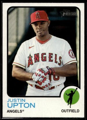 _10 2022 Topps Heritage Justin Upton Los Angeles Angels #17