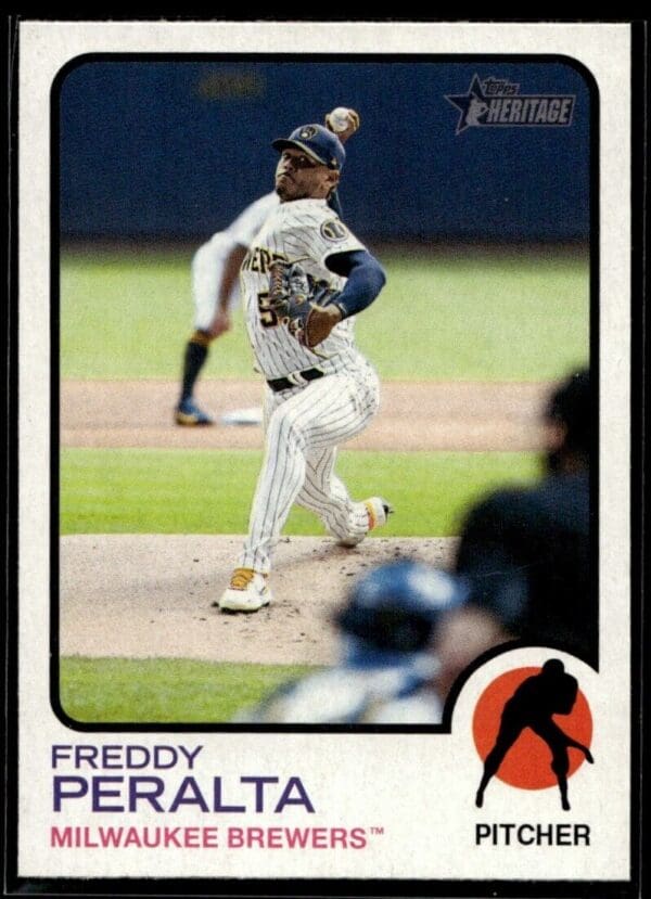 _10 2022 Topps Heritage Freddy Peralta Milwaukee Brewers #3