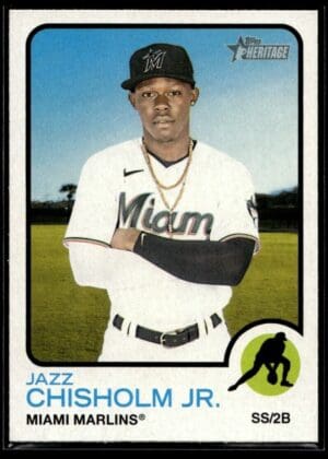 _10 2022 Topps Heritage Jazz Chisholm Jr. Miami Marlins #120